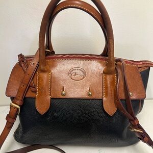 Dooney & Bourke Black and Brown Satchel